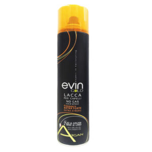 EVIN GOLD Lacca per capelli con Olio di Argan e Semi di lino fissaggio Extra Forte 4000ml