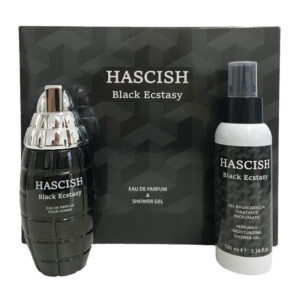 Cofanetto uomo HASCISH BLACK ECSTASY equivalente di Creed Aventus edp 100ml + shower gel 100ml