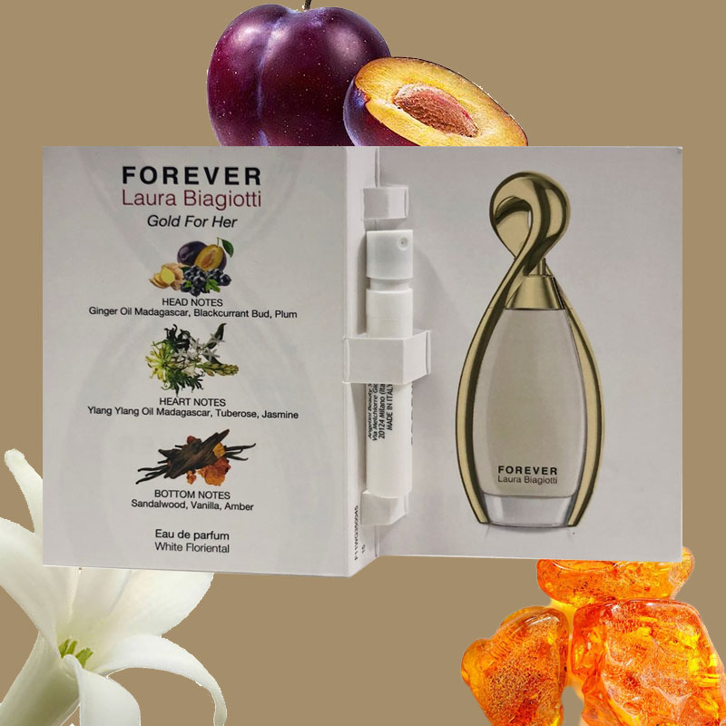 Campioncini LAURA BIAGIOTTI FOREVER GOLD FOR HER edp donna 1,2ml - 10 pezzi - immagine 2