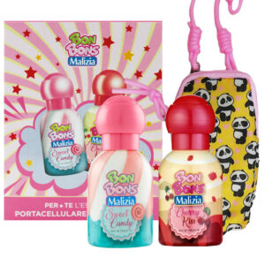 Cofanetto bambina BON BONS MALIZIA Sweet Candy edt 50ml + Cherry Kiss edt 50ml + custodia cellulare