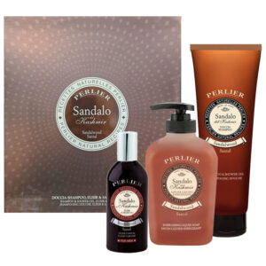 Cofanetto PERLIER SANDALO DEL KASHMIR doccia shampoo 250ml + elisir di profumo 100ml + sapone liquido 300ml