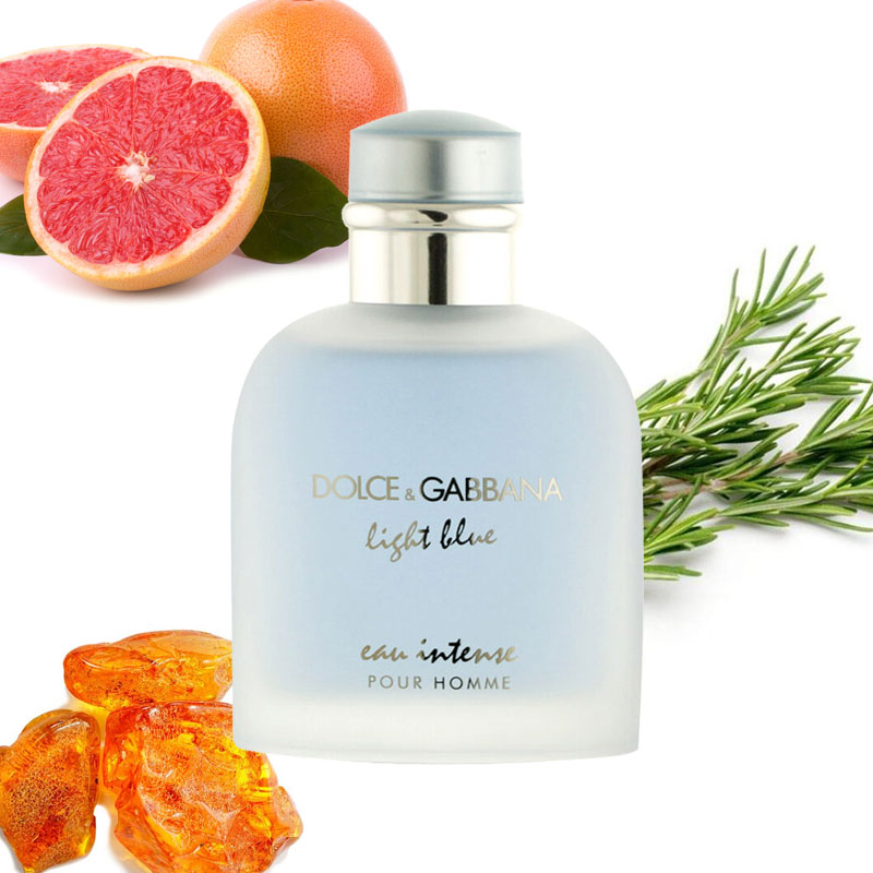 DOLCE & GABBANA LIGHT BLUE EAU INTENSE edp uomo 100ml - immagine 2