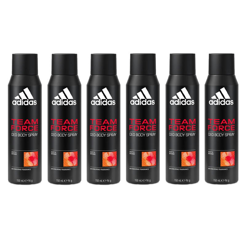 Stock 6pz ADIDAS TEAM FORCE Deodorante body spray Zesty & Intense 150ml - immagine 2