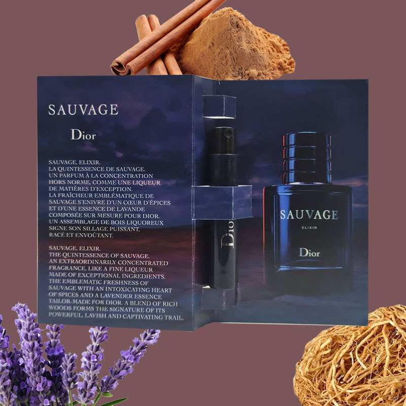 Campioncini DIOR SAUVAGE ELIXIR parfum concentré uomo 1ml - 5 pezzi - immagine 2