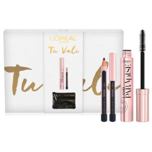 Cofanetto donna L'OREAL TU VALI mascara nero Lash Paradise + mini matita nera Le Khol Naturel + pochette