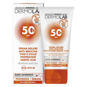 DERMOLAB Crema solare anti-rughe viso e collo SPF 50+ 50ml