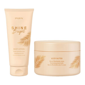 "TESTER" PUPA SHINE BRIGHT Highlighting body lotion + Illiminating body butter 50ml