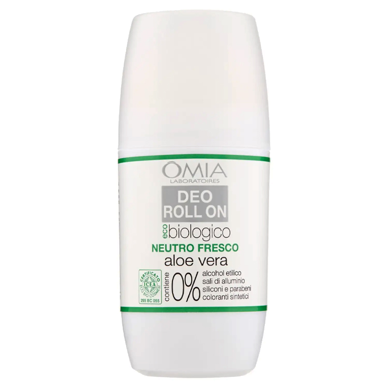 OMIA Laboratories Deodorante roll on eco biologico NEUTRO FRESCO aloe vera 50ml