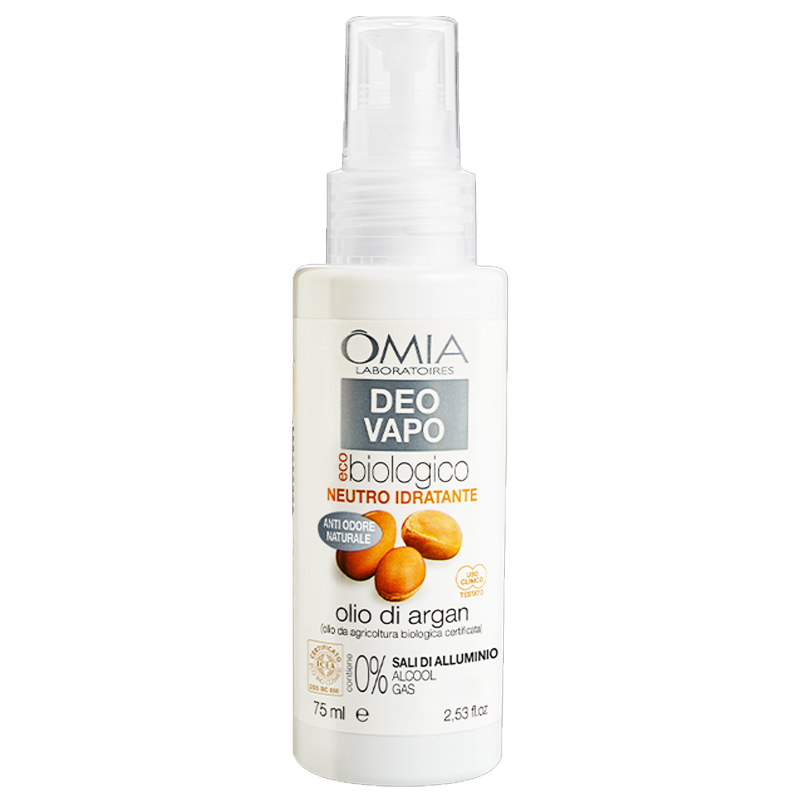 OMIA Laboratories Deo Vapo con olio di Argan Eco biologico NEUTRO IDRATANTE 75ml
