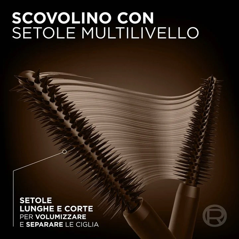 L’OREAL PANORAMA VOLUME MILLION LASHES Mascara volumizzante 9.9 ml - marrone/brown - immagine 3
