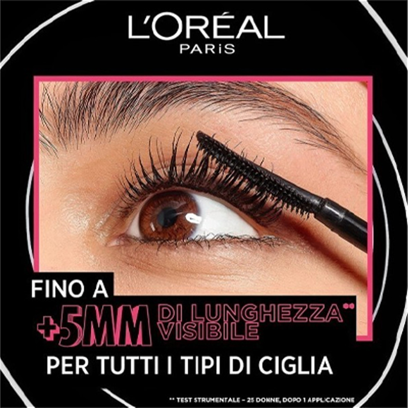 L’OREAL TELESCOPIC LIFT Mascara occhi Waterproof nero/black 9.9 ml - immagine 2
