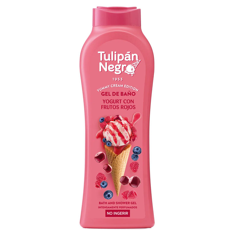 TULIPÀN NEGRO YOGURT CON FRUTOS ROJOS Gel bagno doccia 650ml - yogurt e frutti rossi