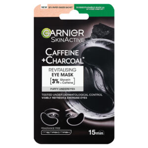 GARNIER SkinActive Caffeine + Charcoal Maschera in tessuto occhi Revitalising Eye mask