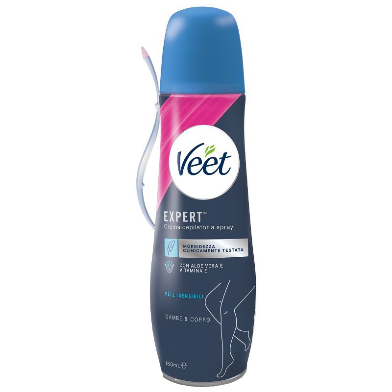 VEET EXPERT Crema depilatoria spray corpo 150ml