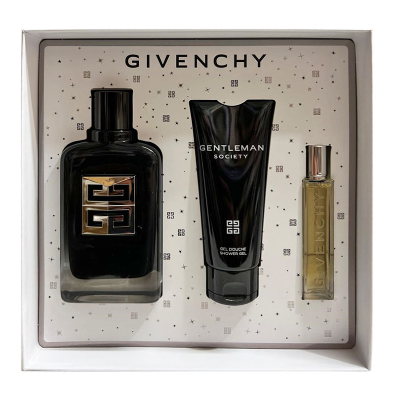 Cofanetto uomo GIVENCHY GENTLEMAN SOCIETY edp 100ml + shower gel 75ml + edp travel 12,5ml - immagine 2