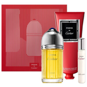 Cofanetto uomo CARTIER PASHA parfum 100ml + shower gel 100ml + parfum travel 10ml