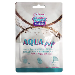 BONBONS MALIZIA AQUA POP Maschera viso in tessuto idratante e rinfrescante 25ml