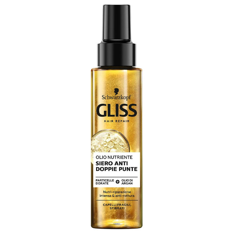 Schwarzkopf GLISS Hair repair SIERO olio nutriente anti doppie punte con particelle dorate 100ml