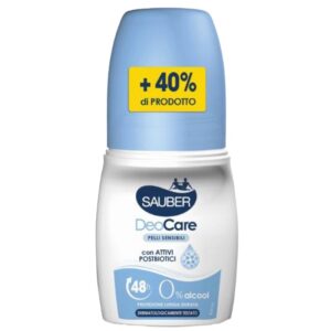 SAUBER DeoCare roll on con attivi postbiotici per pelli sensibili 70ml