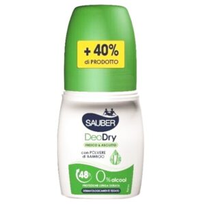 SAUBER DeoDry deodorante fresco & asciutto con polvere di bamboo 70ml
