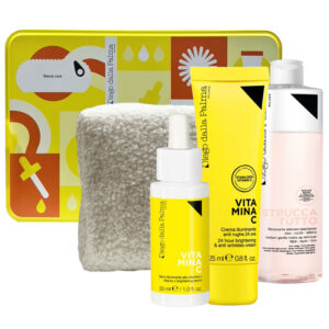 Cofanetto DIEGO DALLA PALMA VITAMINA C crema viso anti-rughe + siero illuminante viso + struccante + beauty case