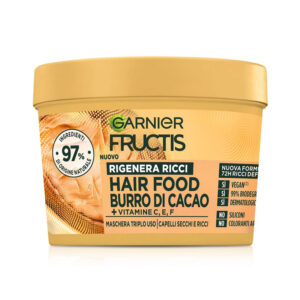 GARNIER FRUCTIS HAIR FOOD maschera capelli 390ml - Rigenera ricci Burro di Cacao