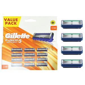 GILLETTE FUSION 5 SPORT Testine di ricambio rasoio 5 lame - 12pz