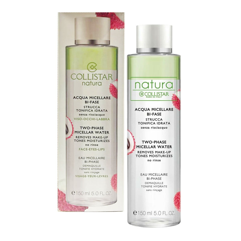 COLLISTAR NATURA Acqua micellare bi-fase viso occhi labbra 150ml