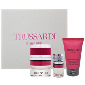 Cofanetto donna TRUSSARDI RUBY RED edp 30ml + body emulsion 30ml + miniatura edp 7ml