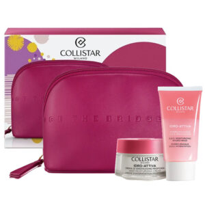 Cofanetto donna COLLISTAR THE BRIDGE IDRO-ATTIVA viso crema idratazione profonda 50ml + maschera idratante 75ml + beauty bag