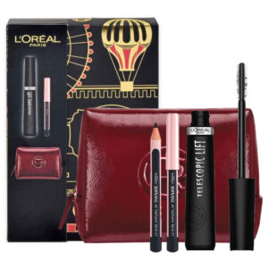 Cofanetto donna L'OREAL mascara Telescopic Lift + mini matita occhi Paradise Le Khôl Naturel + maxi pochette