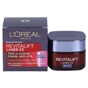 L’OREAL REVITALIFT LASER X3 Crema Viso Anti-Eta’ NOTTE 50ml
