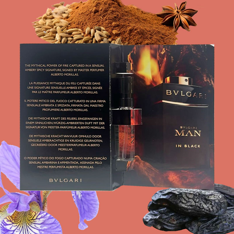 Campioncini BULGARI MAN IN BLACK edp uomo 1,5ml - 5 pezzi - immagine 2