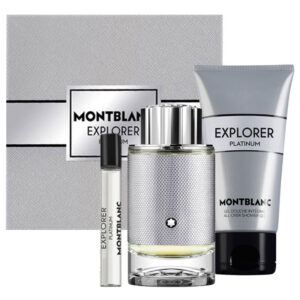Cofanetto uomo MONTBLANC EXPLORER PLATINUM edp 60ml + gel doccia 100ml + edp travel 7,5ml
