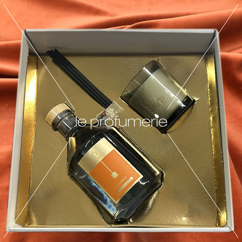 Cofanetto ROOMOI ALAMBRA Profumatore d'ambiente 200ml + candela profumata 160g - immagine 2