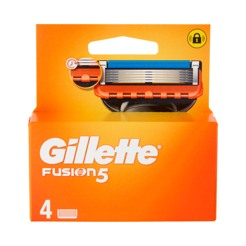 GILLETTE FUSION 5 Testine di ricambio rasoio 5 lame - 4 pezzi