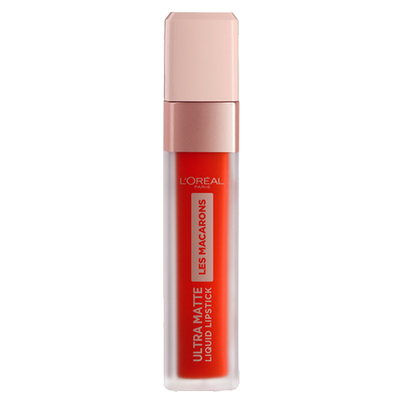 L’OREAL LES MACARONS LIPSTICK ULTRA MATTE Rossetto liquido 7,6ml - 826 mademoiselle mango