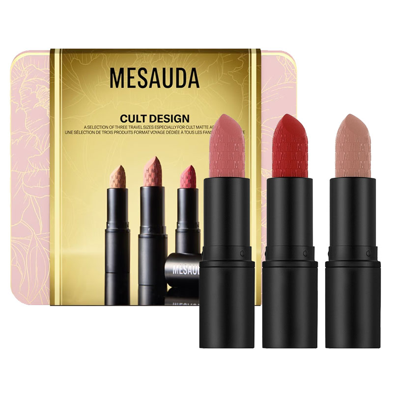 Cofanetto make-up MESAUDA CULT DESIGN Rossetti matte mini size - 3 pezzi