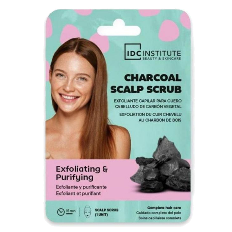 IDC INSTITUTE CHARCOAL SCALP SCRUB Maschera esfoliante capelli 25ml - carbone