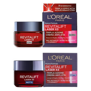 L’OREAL REVITALIFT LASER X3 Crema Viso Anti-Eta’ Giorno + Notte 50ml