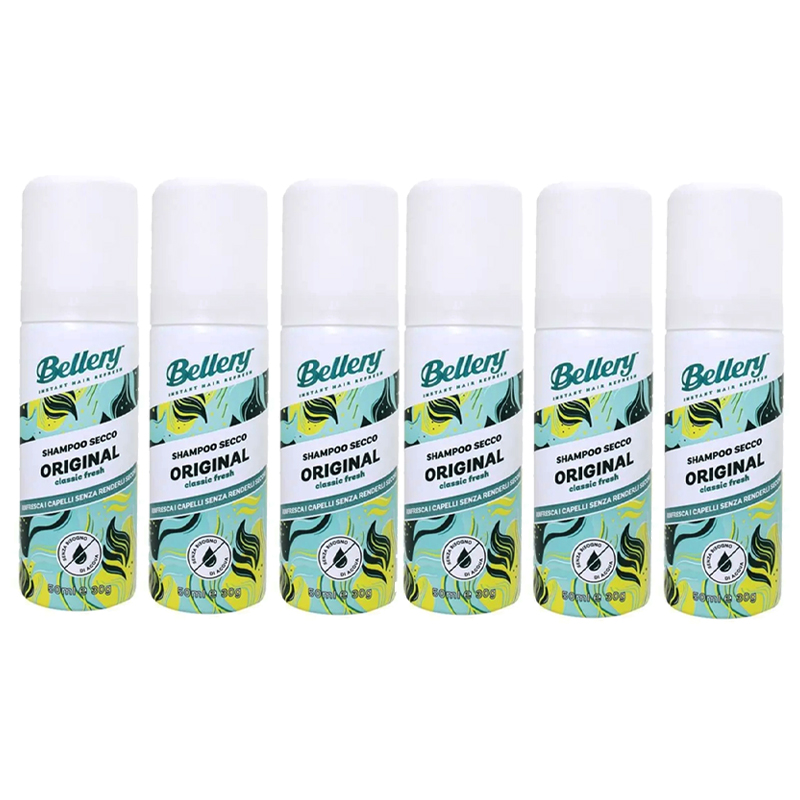BELLERY Shampoo secco 50ml - Original Classic fresh - 6pz - immagine 2