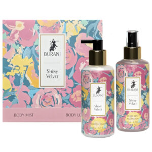 Cofanetto donna BURANI SHINY VELVET acqua corpo 200ml + body lotion 200ml