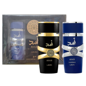 Cofanetto uomo LATTAFA PERFUMES ASAD + ASAD ZANZIBAR edp 100ml