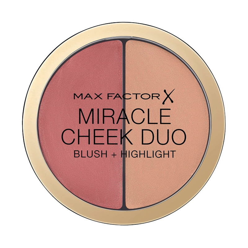 MAX FACTOR MIRACLE CHEEK DUO Blush-highlight 20 brown peach & champagne 11g