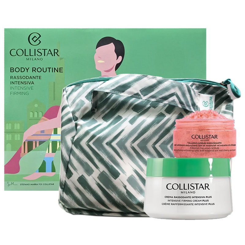 Cofanetto donna COLLISTAR BODY ROUTINE crema rassodante intensiva plus + talasso scrub rassodante + pochette