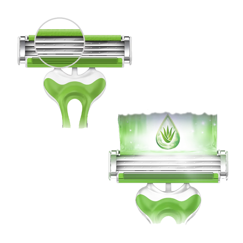 GILLETTE SENSOR 3 SENSITIVE rasoio tre lame monouso per barba -5pz - immagine 2