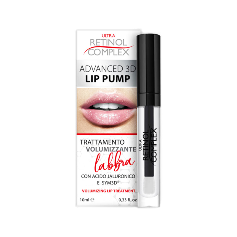 ULTRA RETINOL COMPLEX Lip Pump 3D Advanced Trattamento volumizzante labbra con acido jaluronico 10ml