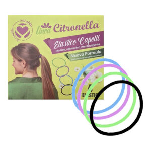 SETABLU LINEA CITRONELLA Elastici capelli anti-zanzare e insetti - 4 pezzi