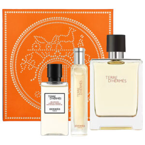 Cofanetto uomo TERRE D'HERMES edt 100ml + shampoo & shower gel 40ml + edt 15ml