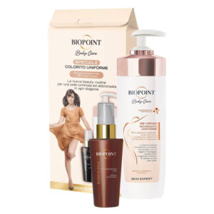 Cofanetto donna BIOPOINT SPECIALE COLORITO UNIFORME auto-abbronzante viso 50ml + BB cream tonalizzante corpo 200ml